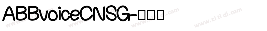 AB Bvoice CNSG字体转换